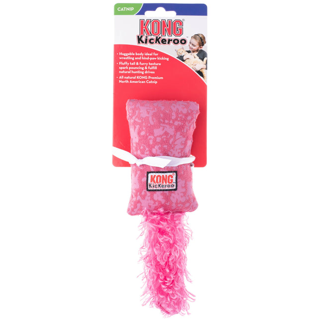 KONG Cat Kickeroo Kitten - crinkly kicker for small cats, with a fluffy tail and catnip.