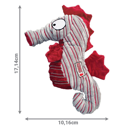 KONG CuteSeas Seahorse - plush toy for dogs, with squeaker.