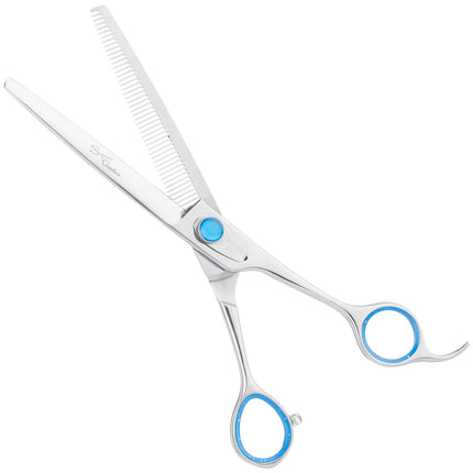 Geib Super Gator Thinning - professional single-sided thinning shears with an ergonomic handle, made of triple-hardened stainless steel, 48 teeth