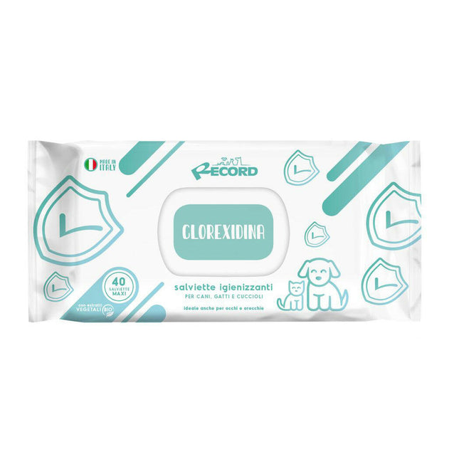 Chlorhexidine Wipes - Chlorhexidine wipes for dogs and cats - 40 pieces.