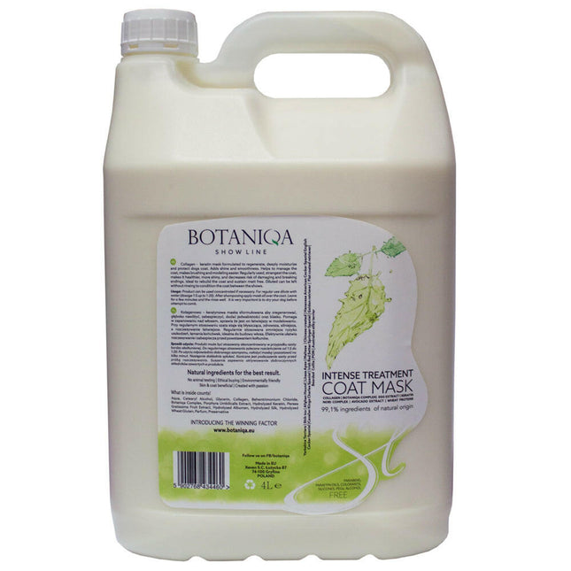 Botaniqa Show Line Intense Treatment Coat Mask - collagen and keratin moisturizing mask for dog fur.