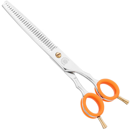 P&W Excelsior Thinning Scissors - professional single-sided thinning shears, 30 teeth.