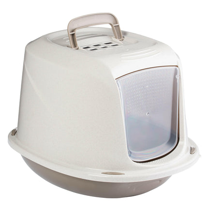 Record Galaxy Cat Litter Box - enclosed cat litter box, oval shape, with filter.