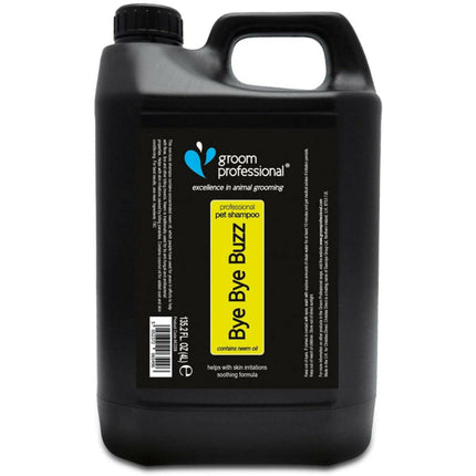 Groom Professional Bye Bye Buzz Shampoo - flea and insect repellent shampoo for dogs and cats.