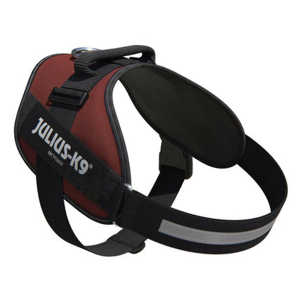 Julius - K9 IDC Powerharness Bordeaux - Brown - high-quality harness for dogs, Bordeaux color.