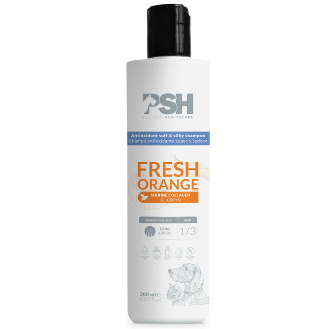 PSH Daily Beauty Fresh Shampoo - collagen shampoo for long-haired dogs and cats, softens and smooths..