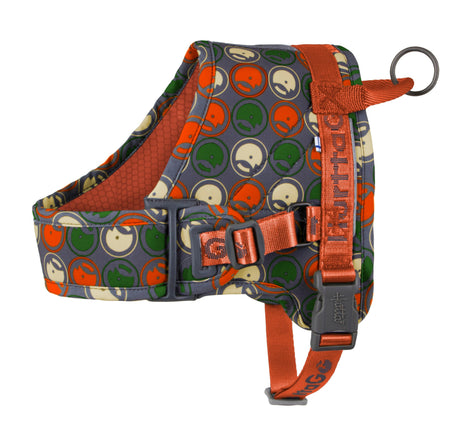 Hurtta Go Harness Sunset 35 - 45cm - comfortable harness with handle, perfect for long walks.