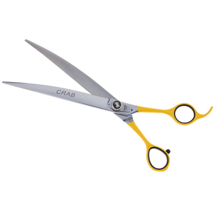 Geib Crab Curved Scissors Level 1 - curved scissors for pet grooming with a single-sided micro-grind