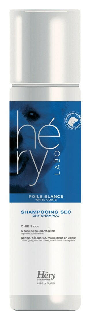 Hery Dry Shampoo for White Fur - Powder in Aerosol for Light Coats.