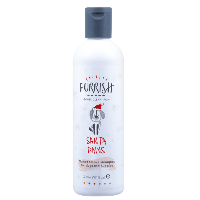 Furrish Santa Paws - holiday shampoo for dogs, spiced fruit scent.