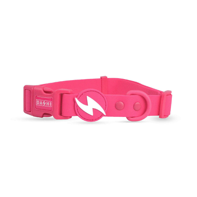 Dashi Colorflex Collar Pink - waterproof dog collar, pink.
