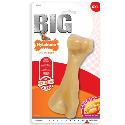 Nylabone Extreme Big Chicken - strong chew toy for large dogs, chicken flavor.