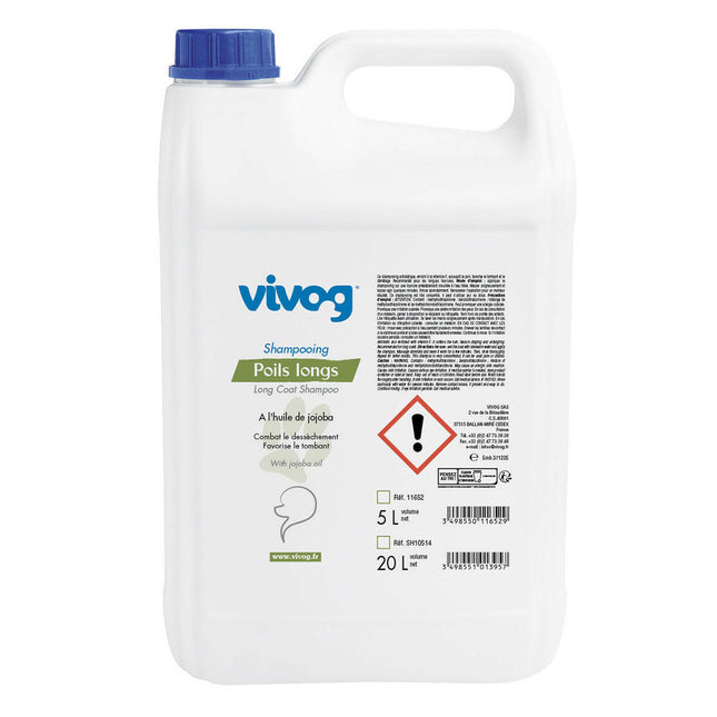 Vivog Long Hair Shampoo - shampoo for long-haired dogs, with jojoba oil.
