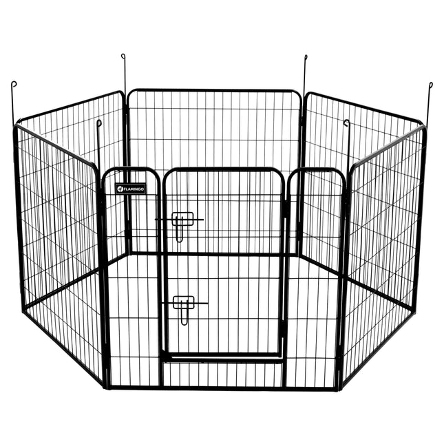 Flamingo Zecta Kennel - dog and puppy pen with a stable frame, 6 panels.