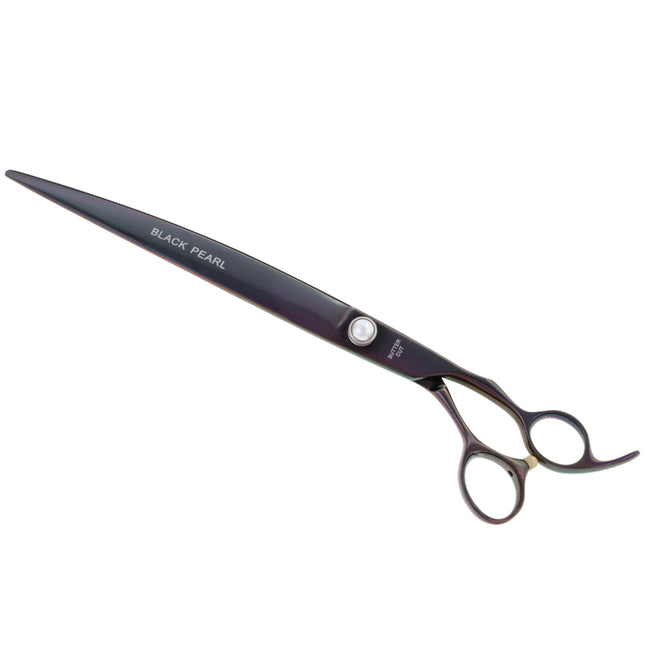Geib Black Pearl Curved Scissors - professional curved scissors made of cobalt steel.