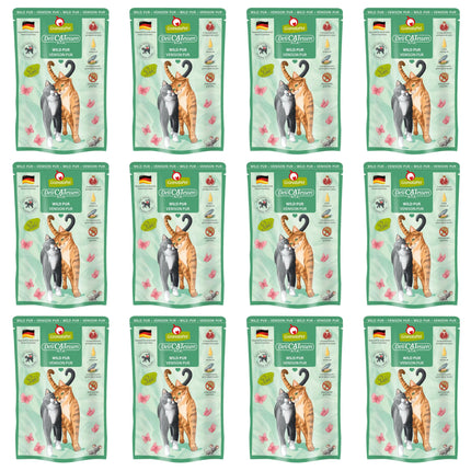 GranataPet DeliCatessen Venison Pur - grain-free wet food with venison, pouches for cats.